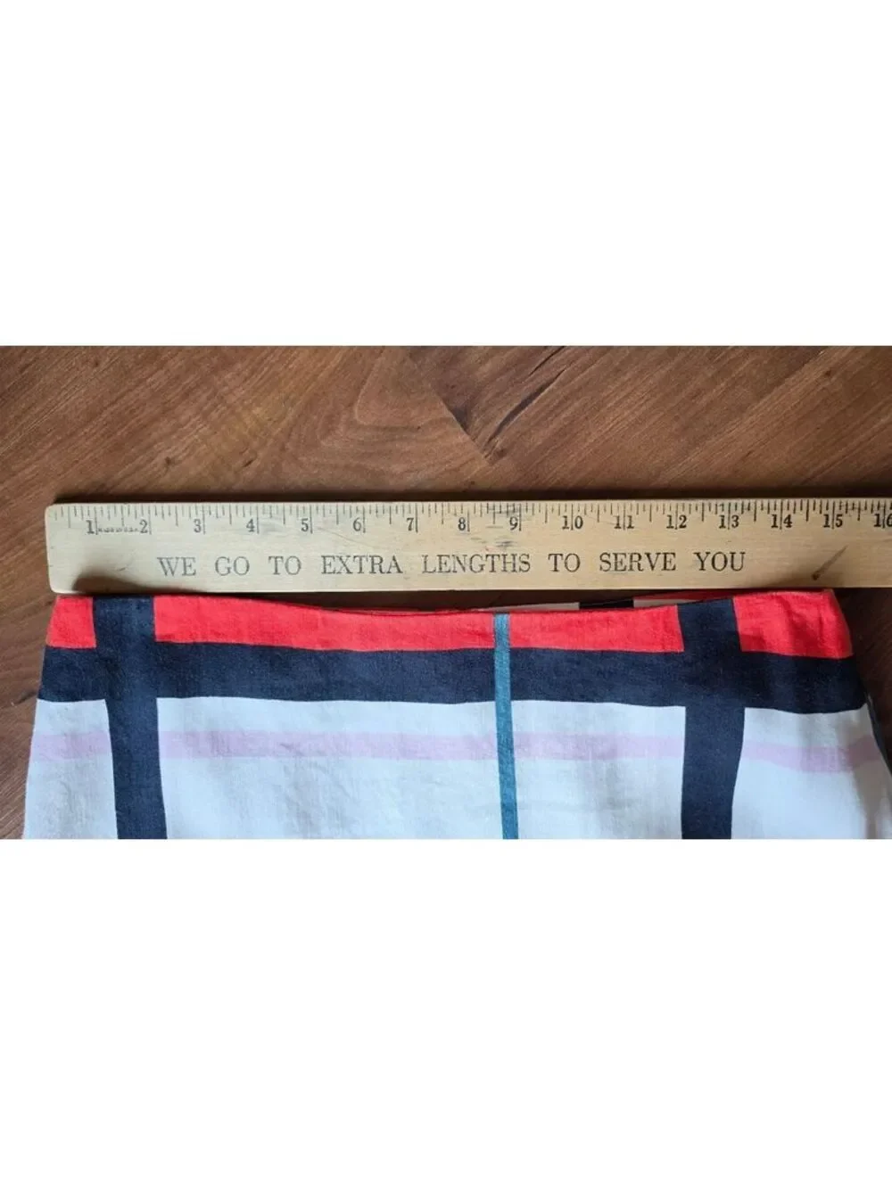 Ann Taylor Striped Linen Blend Flounce Skirt Multi-Color Geometric Sz Med, #133